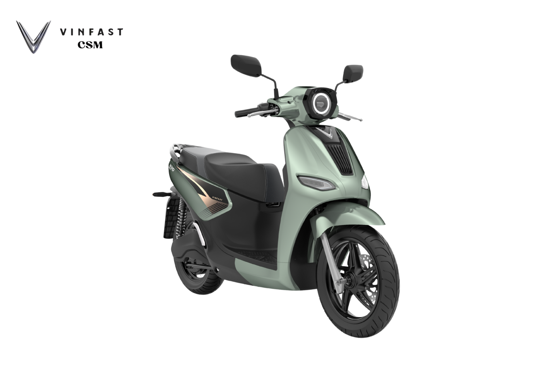 XE MÁY ĐIỆN VINFAST KYO - MÀU Xanh OLIU