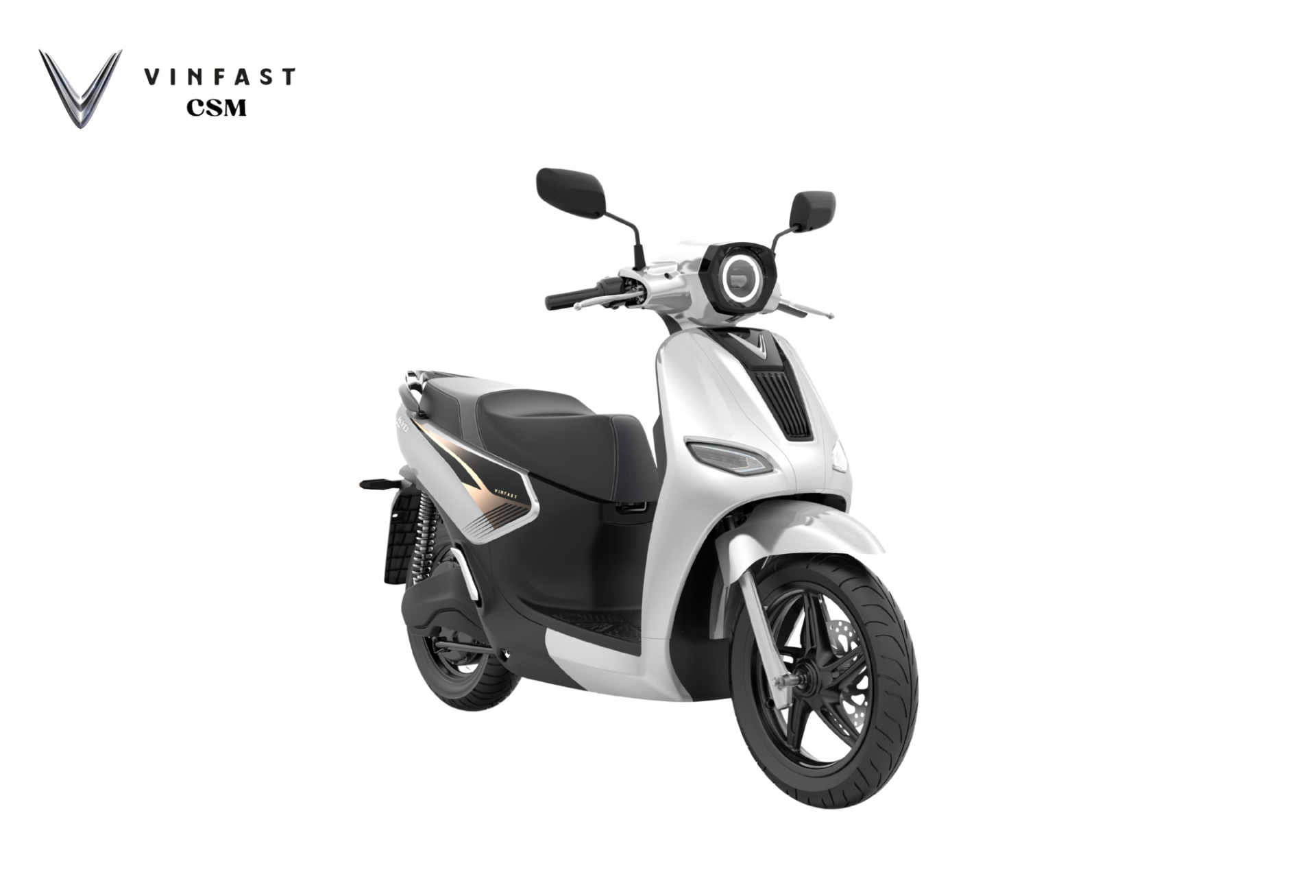XE MÁY ĐIỆN VINFAST KYO - MÀU TRẮNG