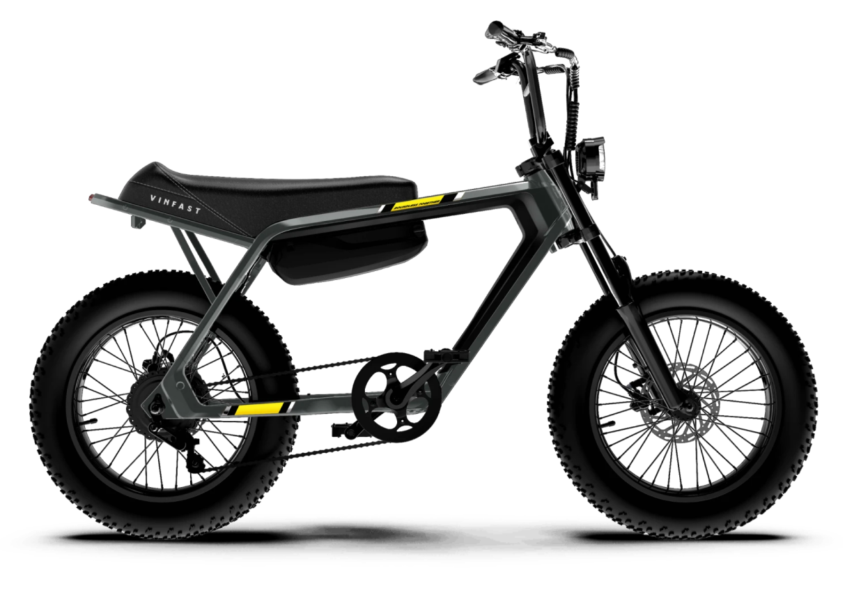 Xe đạp điện VF DrgnFly - Màu Xám Decal Vàng